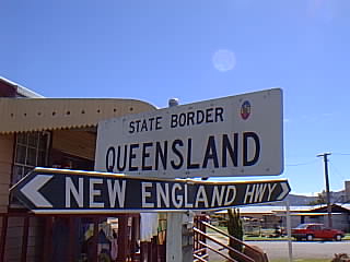 Signs at the border