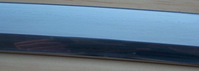 Blade polished straight with 2000 grade paper