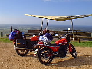 Bikes at the lookout
